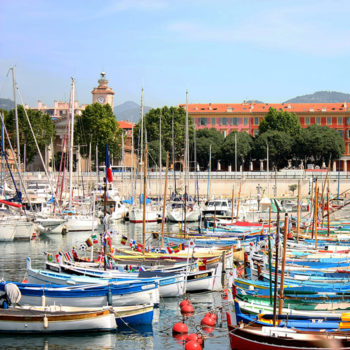 "Pointus" (wooden boats) at the Port of Nice