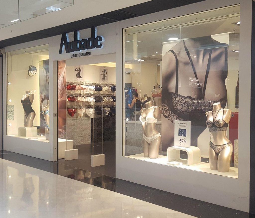 Boutique de lingerie Aubade à Nice