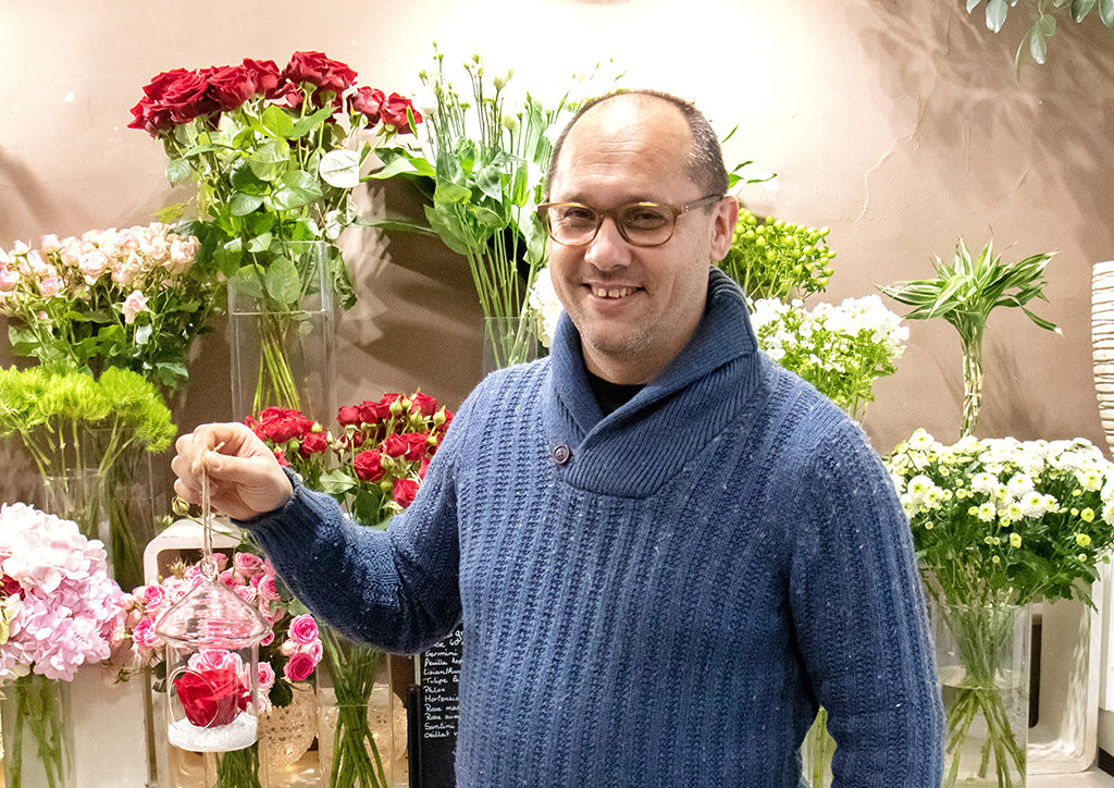 Frédéric Estronca, fleuriste sur Borriglione
