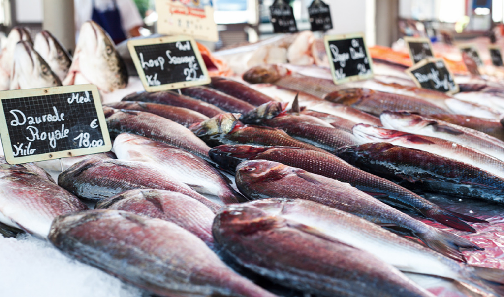 poissons du marché de Libération
