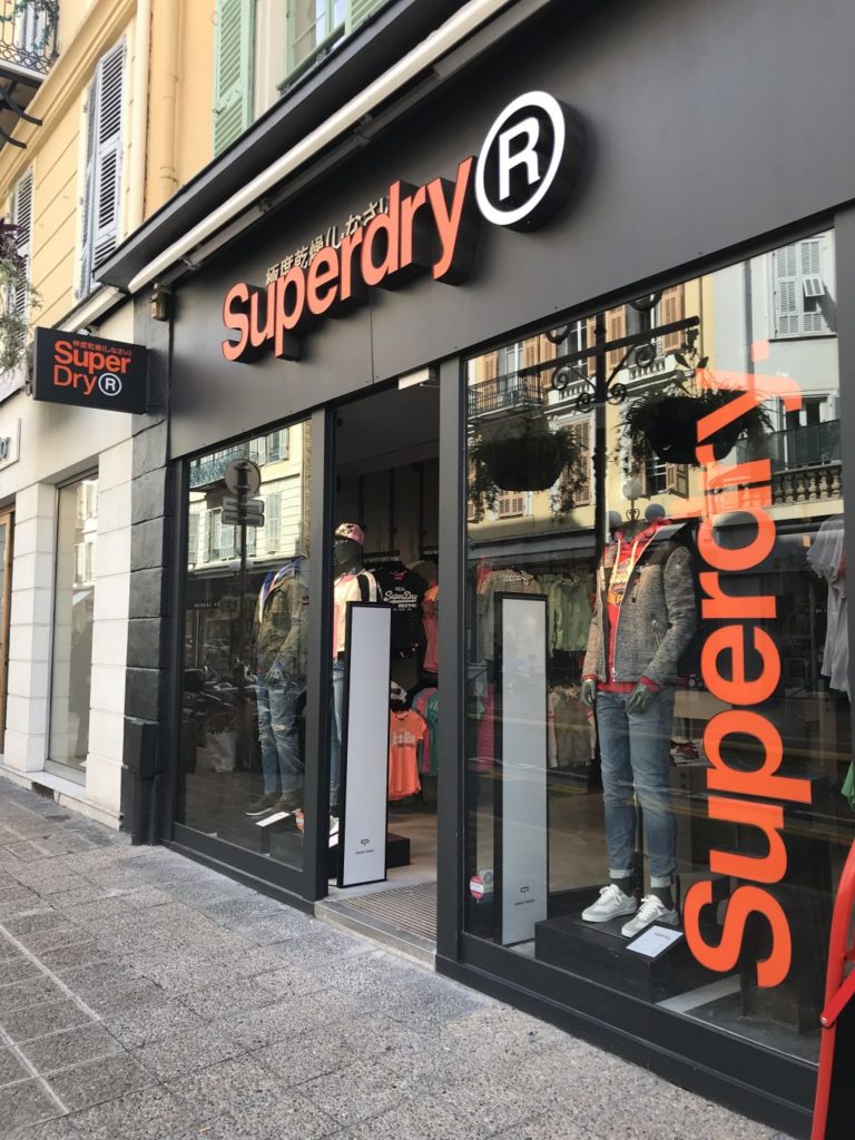 Superdry boutique à Nice