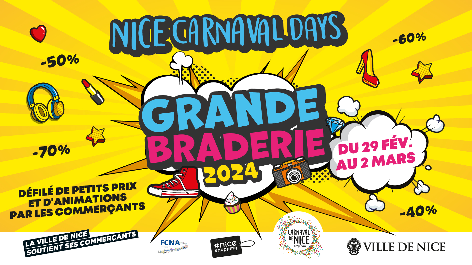 Les Nice Carnaval Days : une Grande Braderie sur 3 jours !